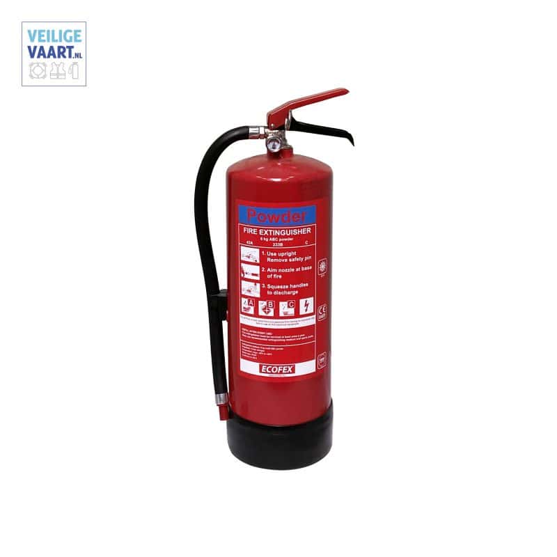 Pulverfeuerlöscher ecofex 6KG